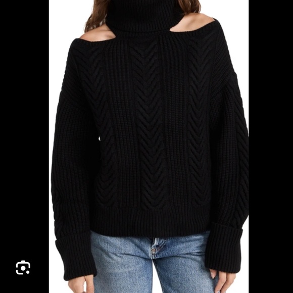 Paige Cold-shoulder Sweater - Picture 1 of 15